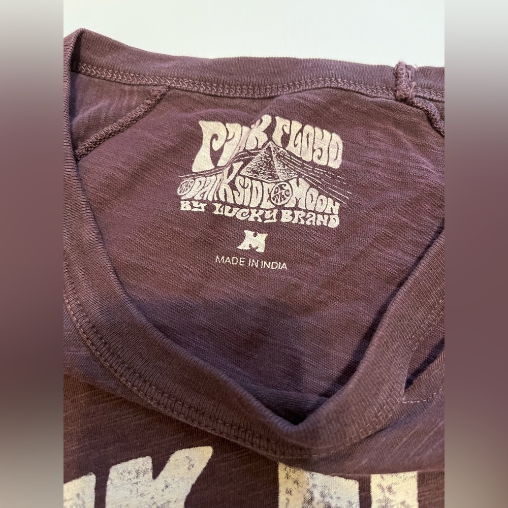 PINK FLOYD Lucky Brand Dark Purple Graphic Tee - Picture 4 of 5